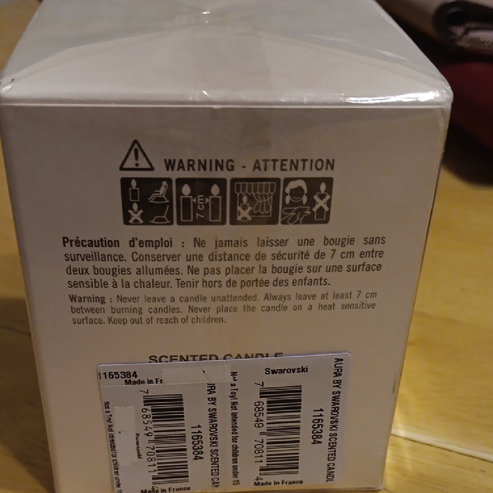 Swarovski Aura Bougie Parfumèe Perfumed Candle BNIP - Picture 2 of 4